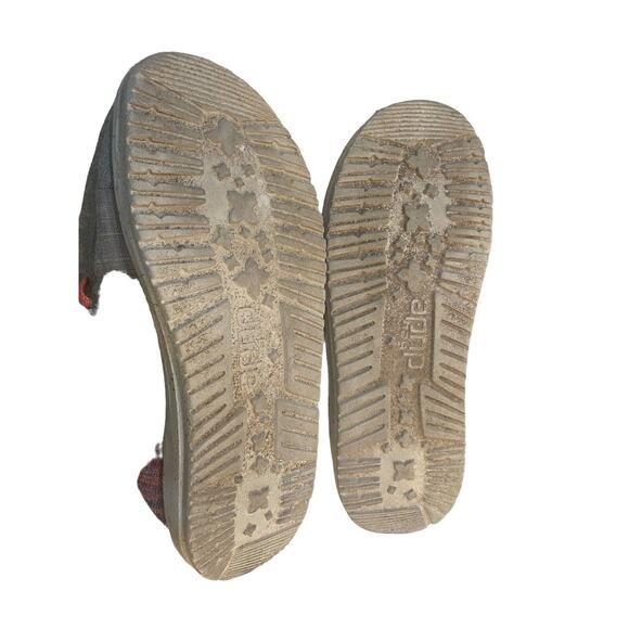 Hey Dude Wendy Girl's Youth Slip-Ons, Linen Grey/Pink Funk Grey US Y2-L3 - Picture 5 of 9